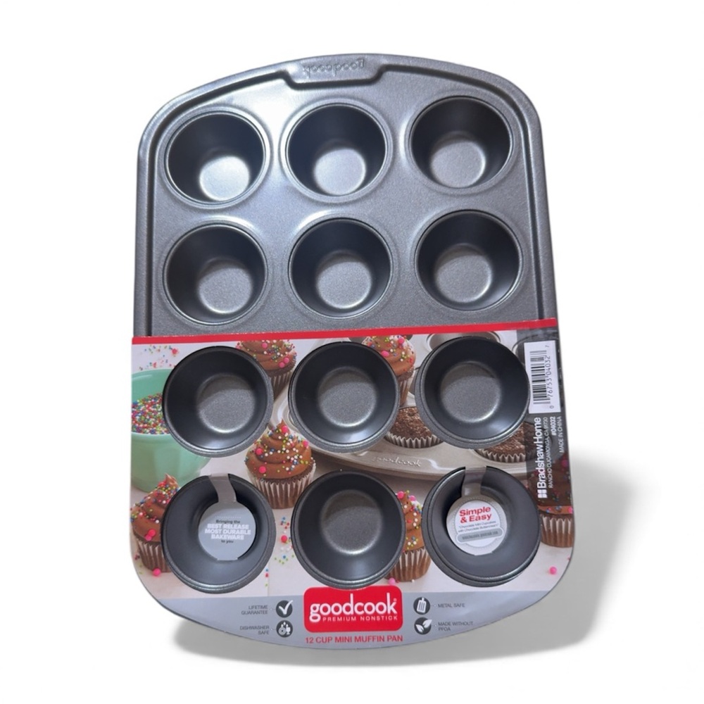 GoodCook Nonstick 12-Cup Mini Muffin Pan